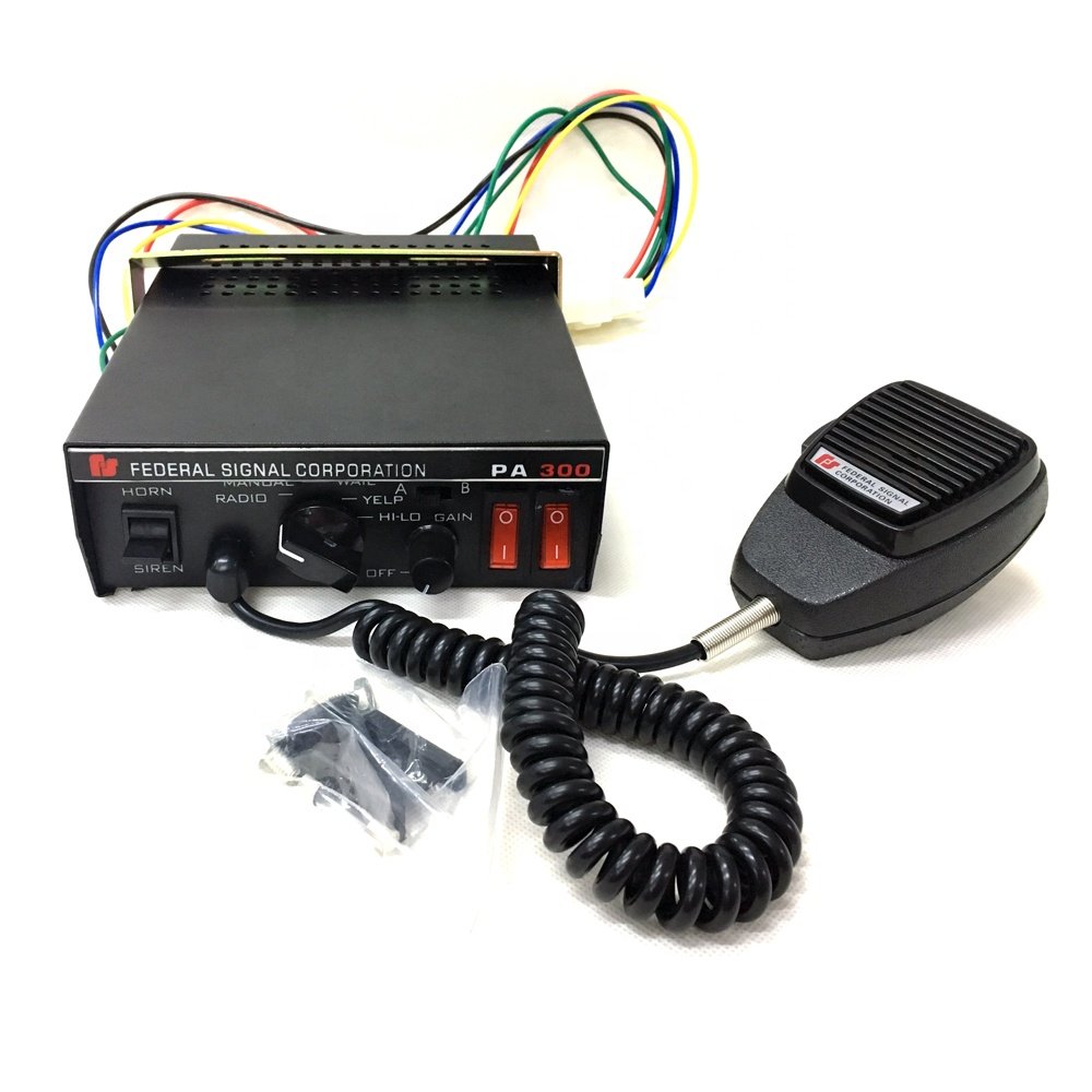 122DB Vehicles Siren 200W Car Accessores 12V Federal Signal Sirena Emergency Sound Auto Fire Engines Mining PA300 Siren